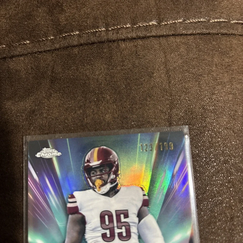 Jer'zhan Newton Topps Chrome 2024 Future Stars Autograph /199‎ WAS Commanders